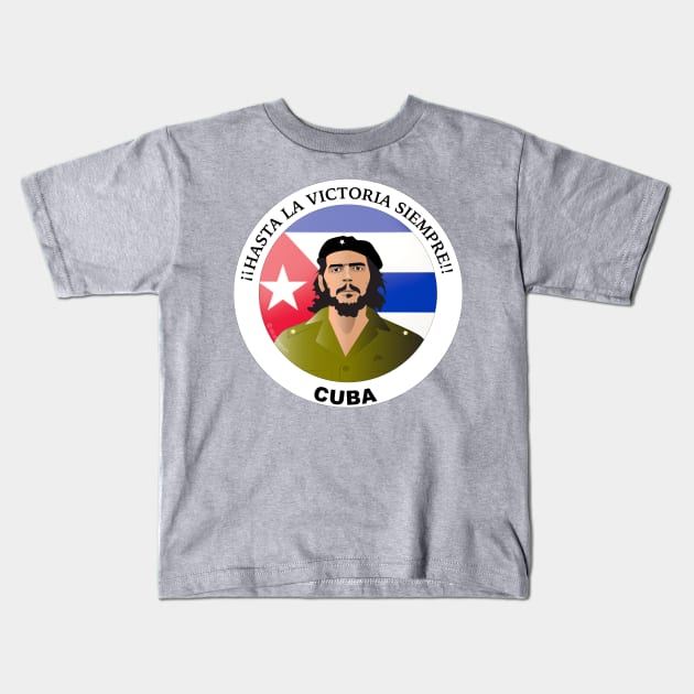 Che Guevara stickers magnets pin buttons Kids T-Shirt by Elcaiman7